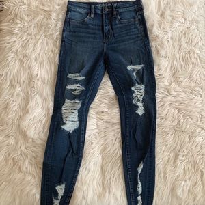 American Eagle distressed skinny jeans